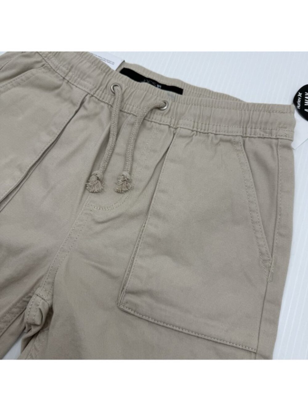 Joe’s Jeans Kids Boys Khaki Jogger Shorts Drawstring Stretch Casual Size S - Picture 2 of 5
